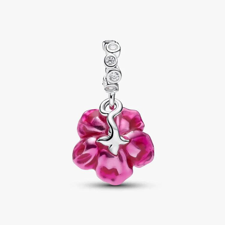 Hibiscus Dangle Pandora Charm