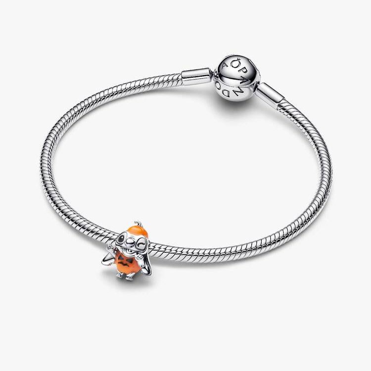 Disney Stitch Halloween Pumpkin Pandora Charm