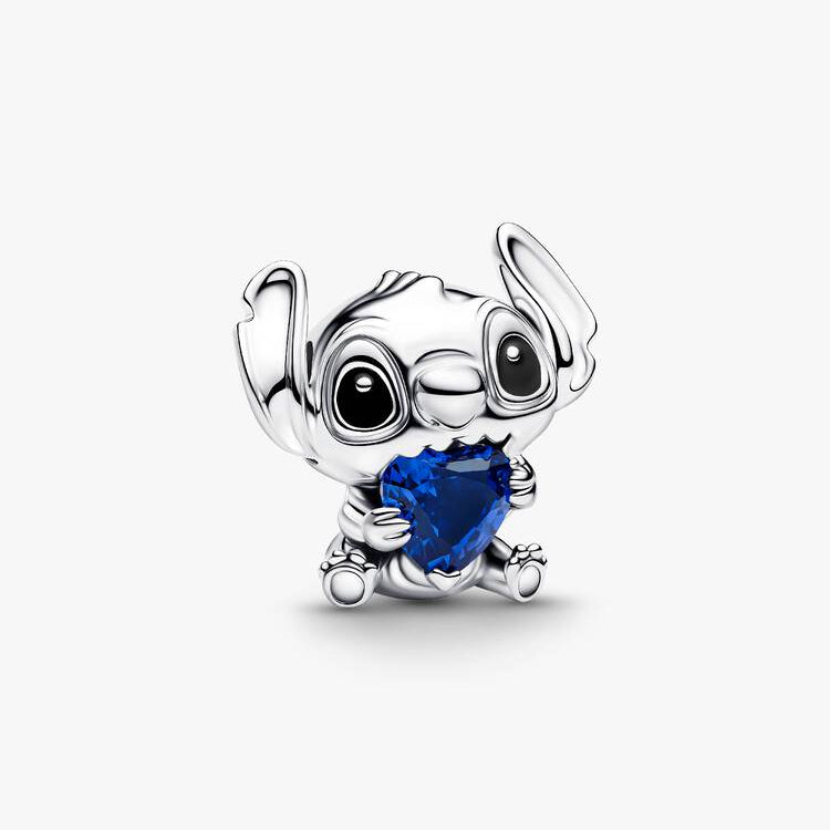 Disney Stitch with Blue Heart Pandora Charm