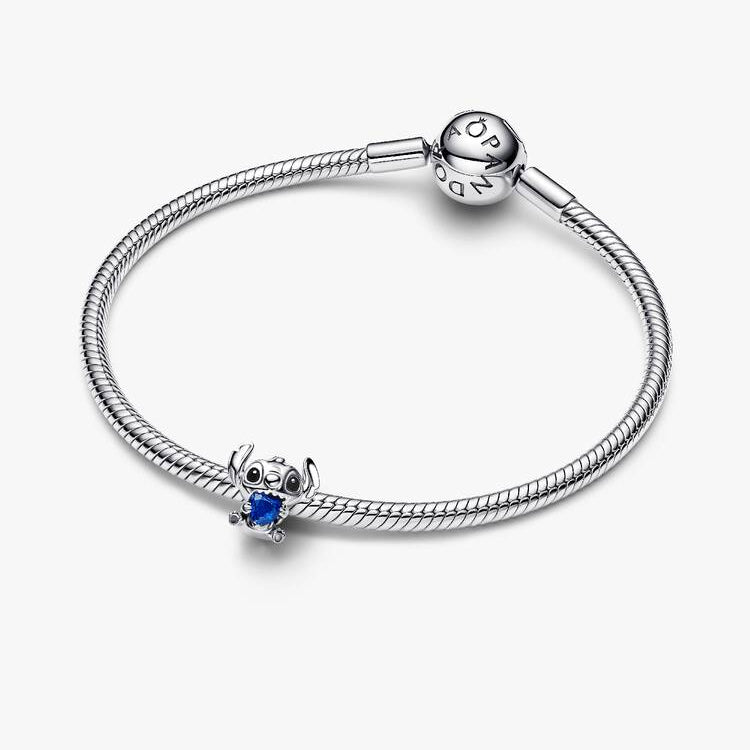 Disney Stitch with Blue Heart Pandora Charm