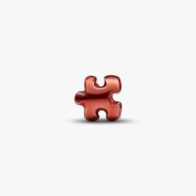 Orange Puzzle Piece Mini Pandora Charm