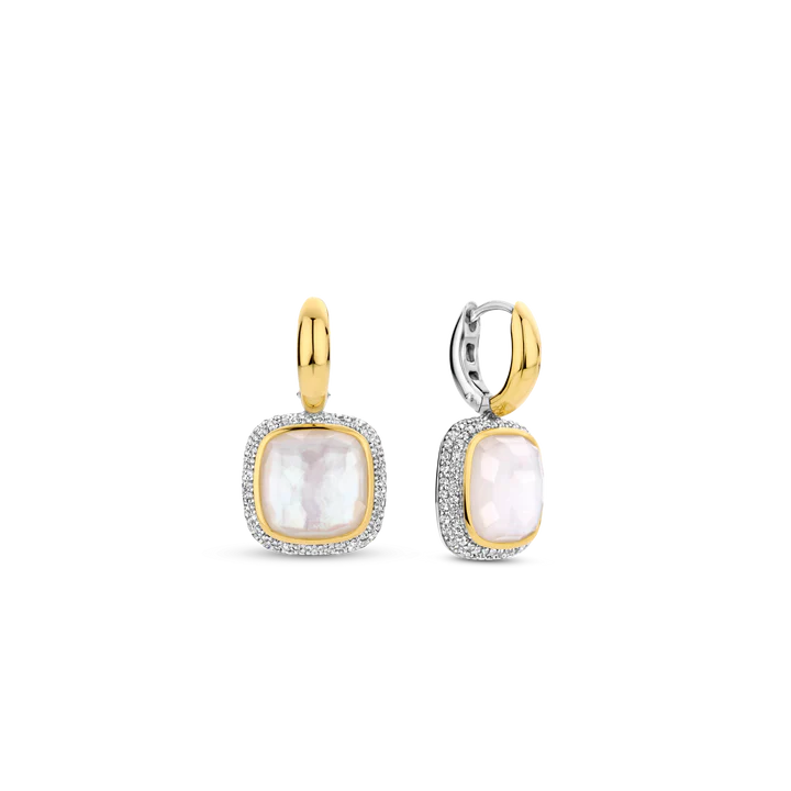 TISENTO MOTHER OF PEARL DROP EARRINGS