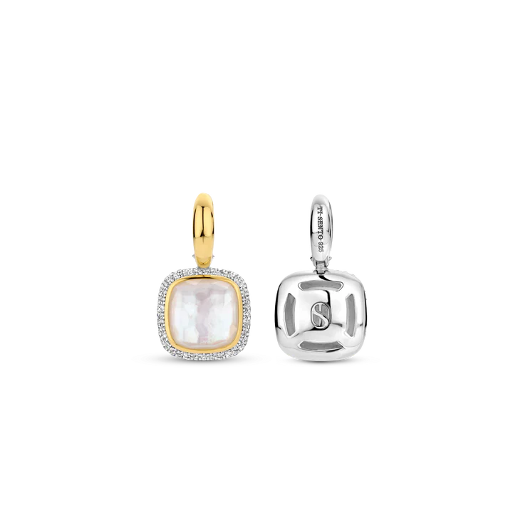 TISENTO MOTHER OF PEARL DROP EARRINGS