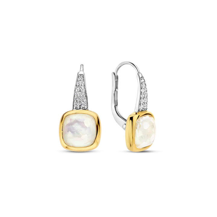 TISENTO MOTHER OF PEARL DROP EARRINGS