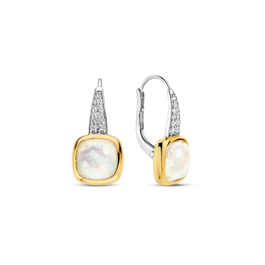 TISENTO MOTHER OF PEARL DROP EARRINGS