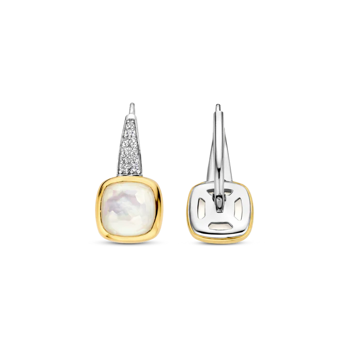 TISENTO MOTHER OF PEARL DROP EARRINGS