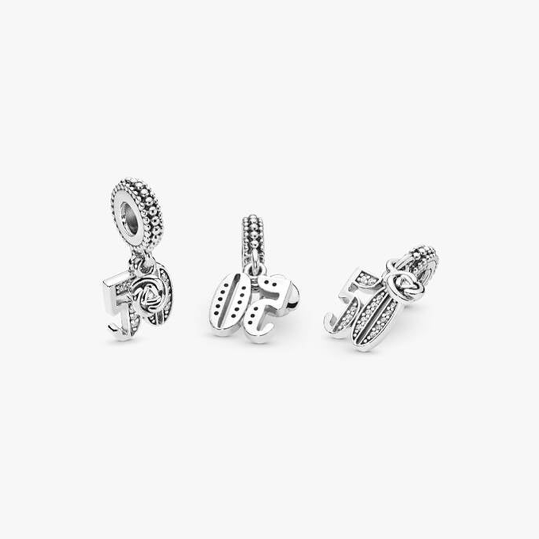 50th Celebration Dangle Charm