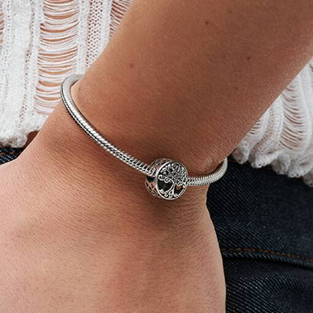 Openwork Family Roots Charm