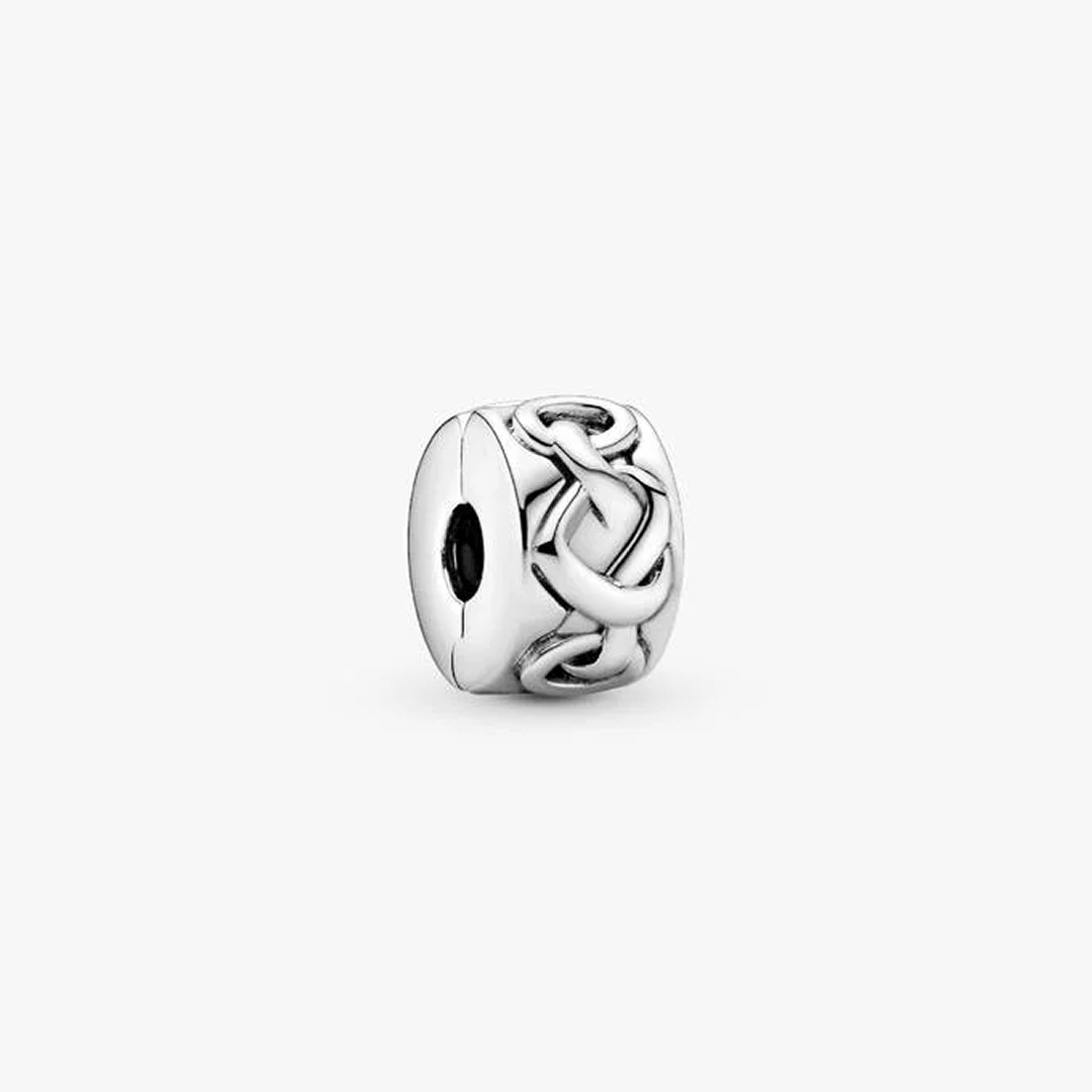 Knotted Hearts Clip Charm