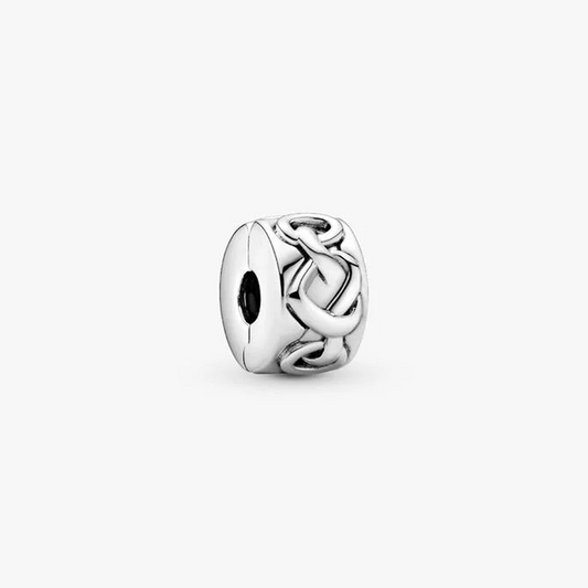 Knotted Hearts Clip Charm