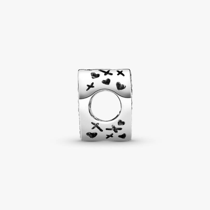 Sparkling Freehand Heart Pandora Charm