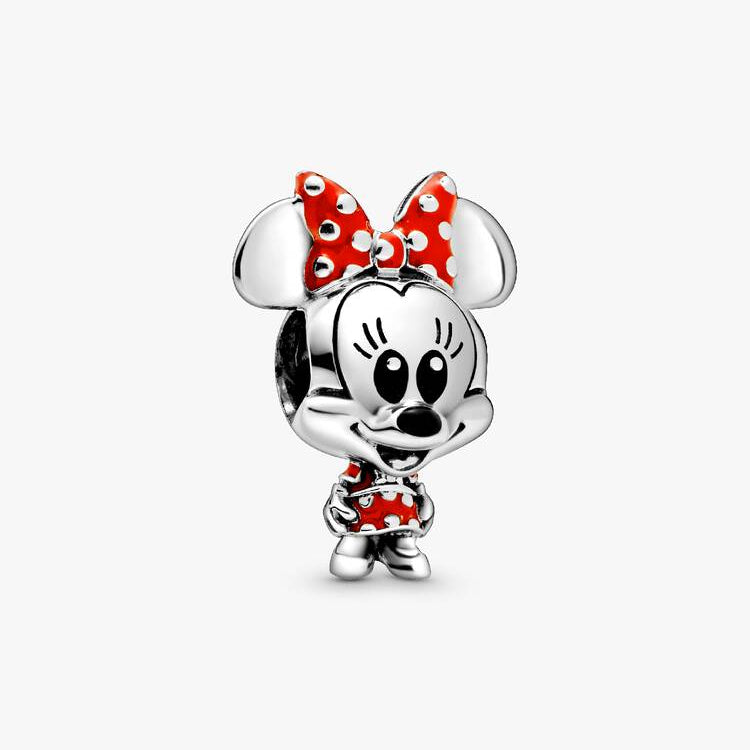 Disney Minnie Mouse Dotted Dress & Bow Pandora Charm