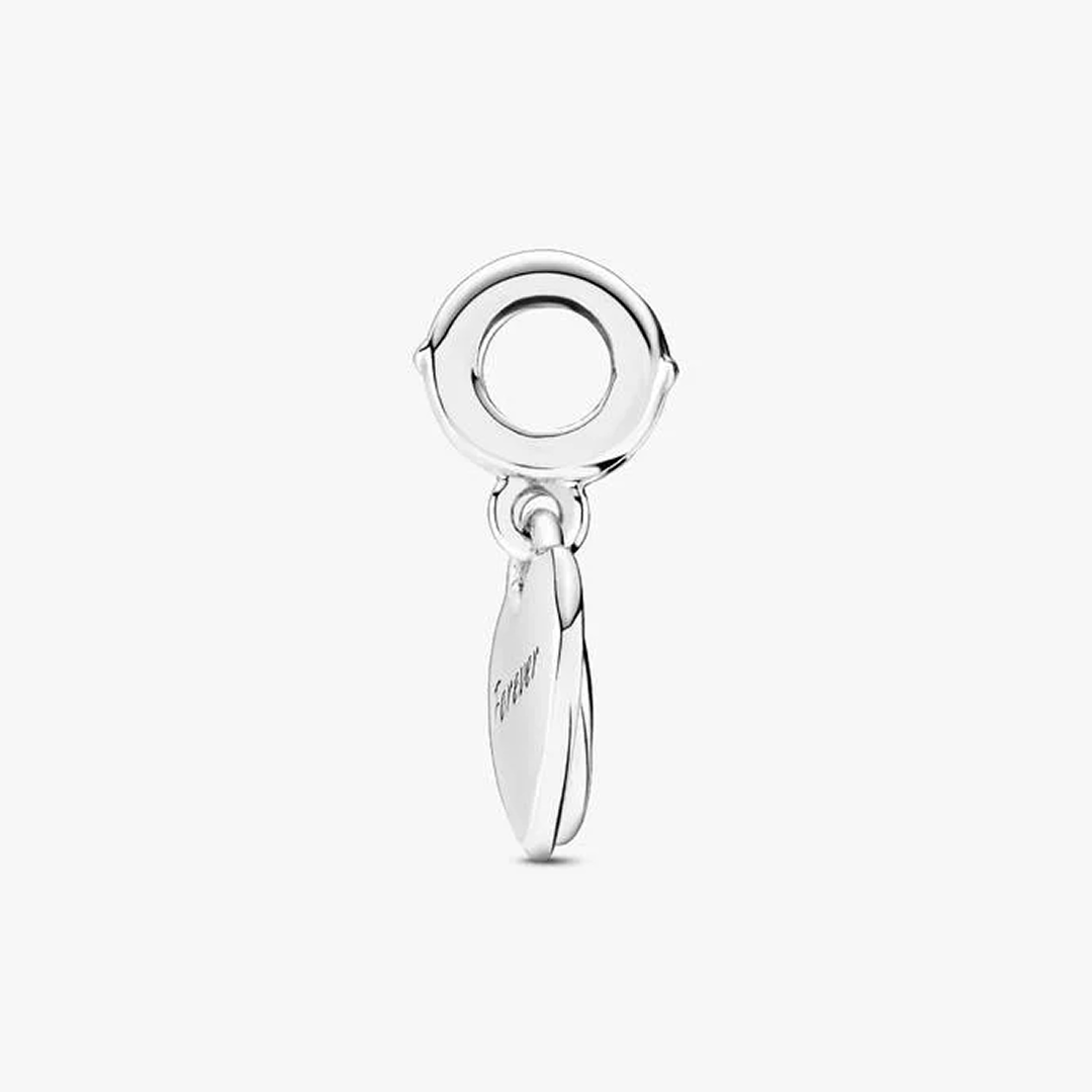 Double Heart Split Dangle Charm