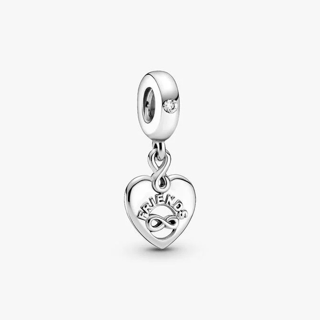 Friends Forever Heart Dangle Charm