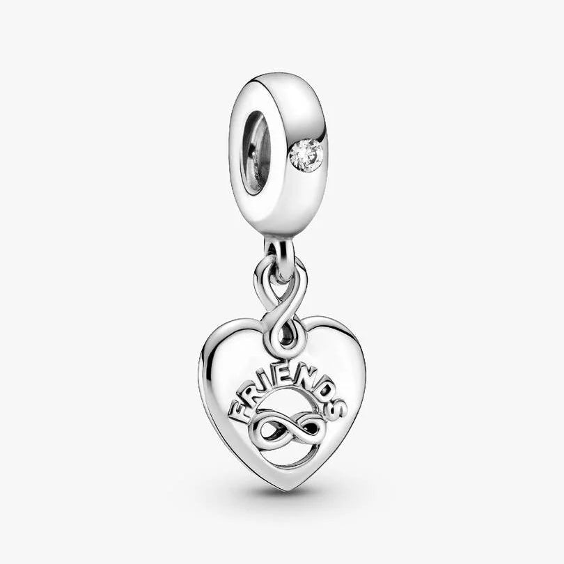 Pandora Forever Friends Heart Dangle Charm