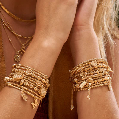GOLD MINI MOODLE CUBE OPEN STAR CHLOBO BRACELET