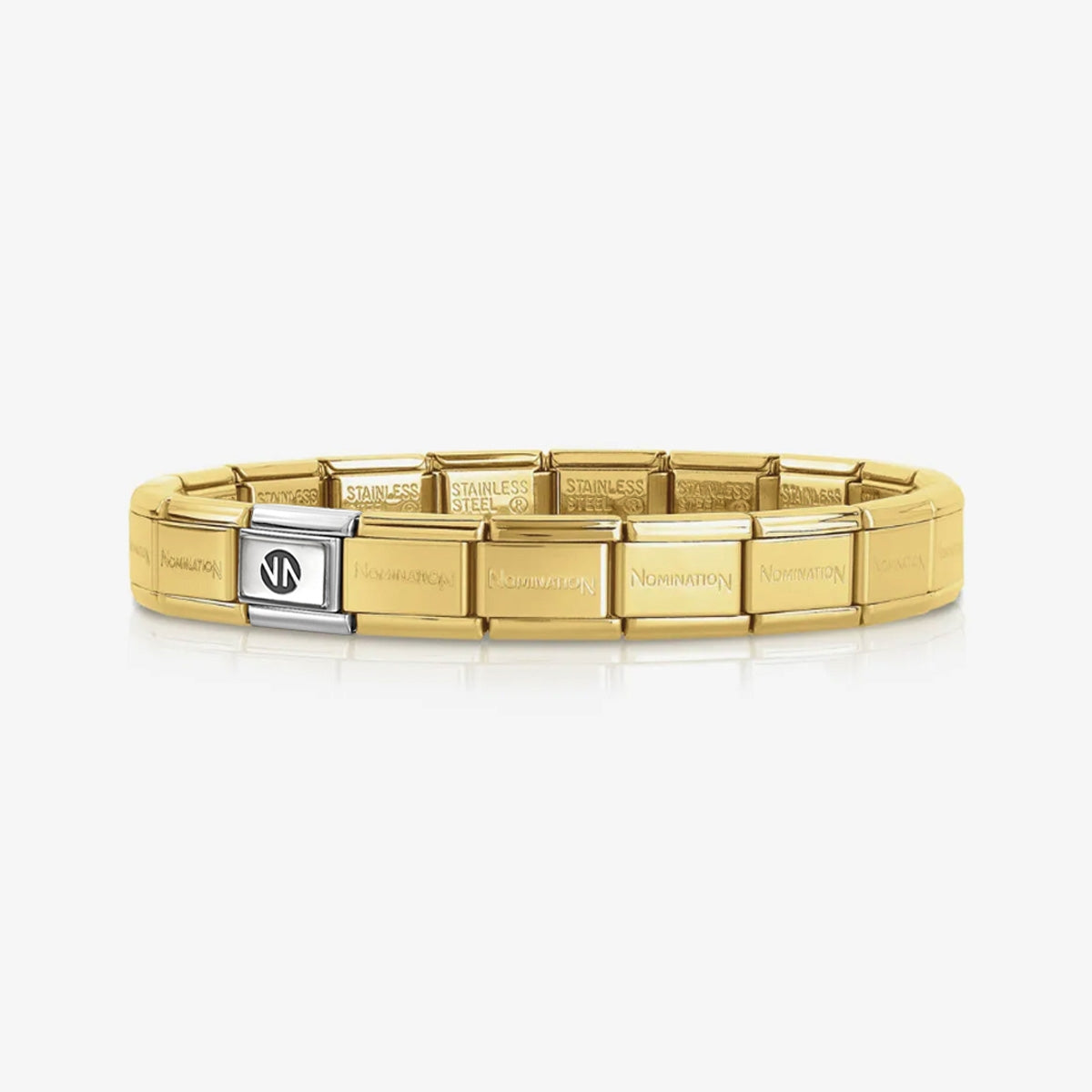 Composable Classic Gold Stainless Steel Base Nomination Bracelet