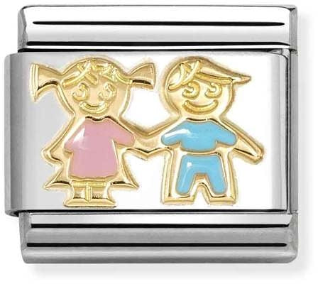 GOLD SISTER & BROTHER NOMINATION CHARM