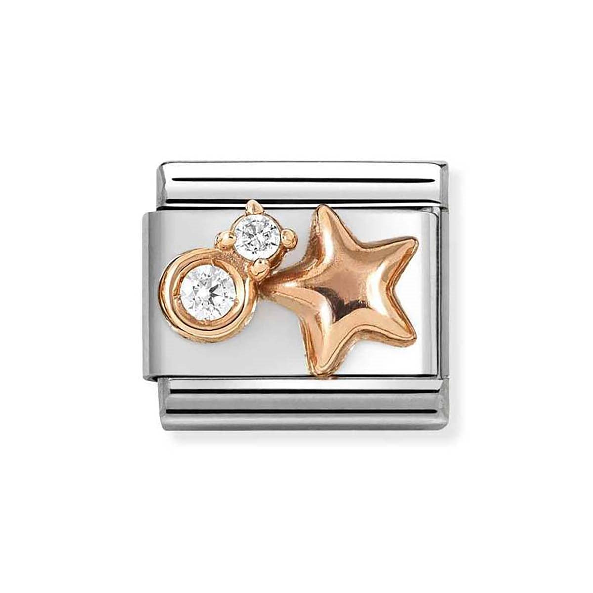 ROSEGOLD STAR WITH CZ NOMINATION CHARM