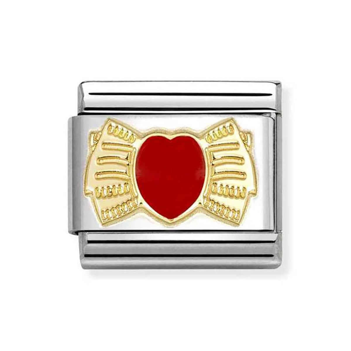 Nomination Bow Red Heart Charm