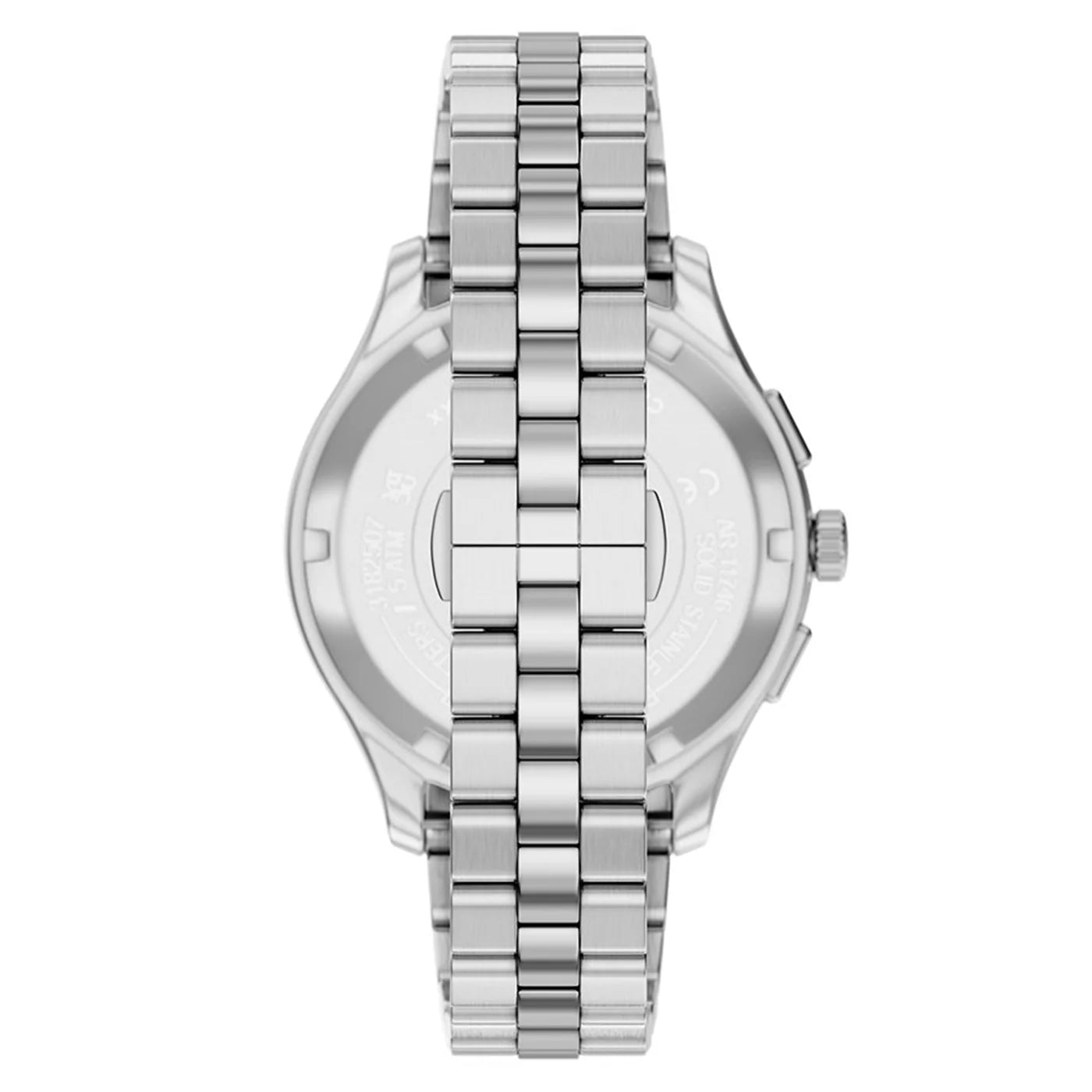 ARMANI DARIO GREEN DIAL GENTS STAINLESS STEEL WATCH