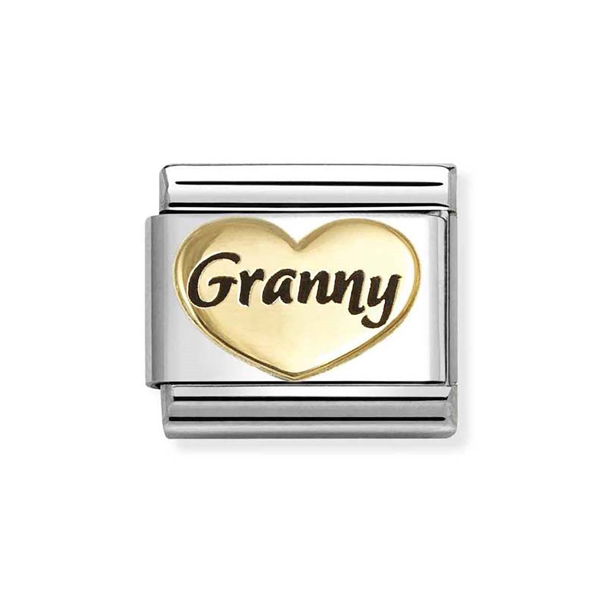 Gold heart with Granny Nomination charm
