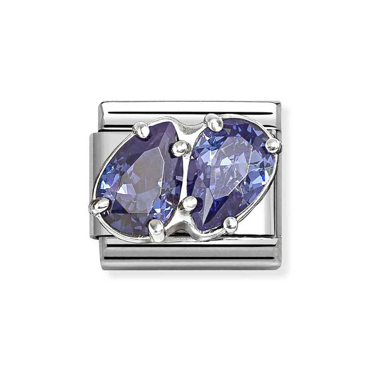 BLUE DOUBLE DROPS NOMINATION CHARM