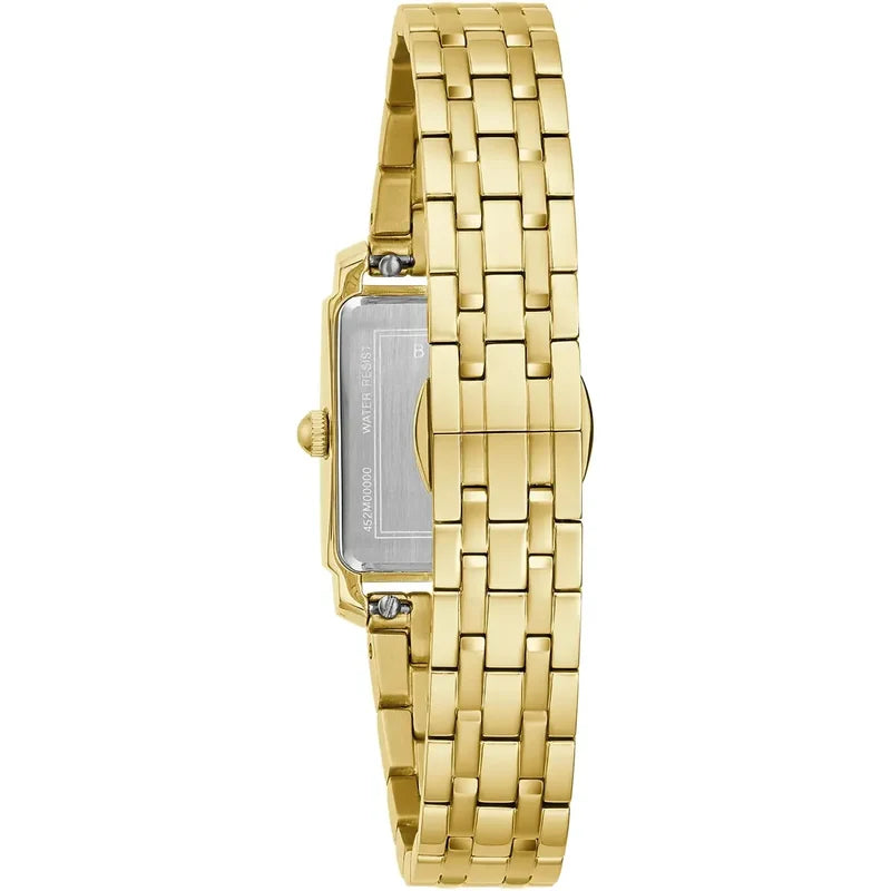 Bulova Sutton MOP Dial Quartz Ladies Gold Stainless Steel Watch