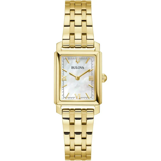 Bulova Sutton MOP Dial Quartz Ladies Gold Stainless Steel Watch