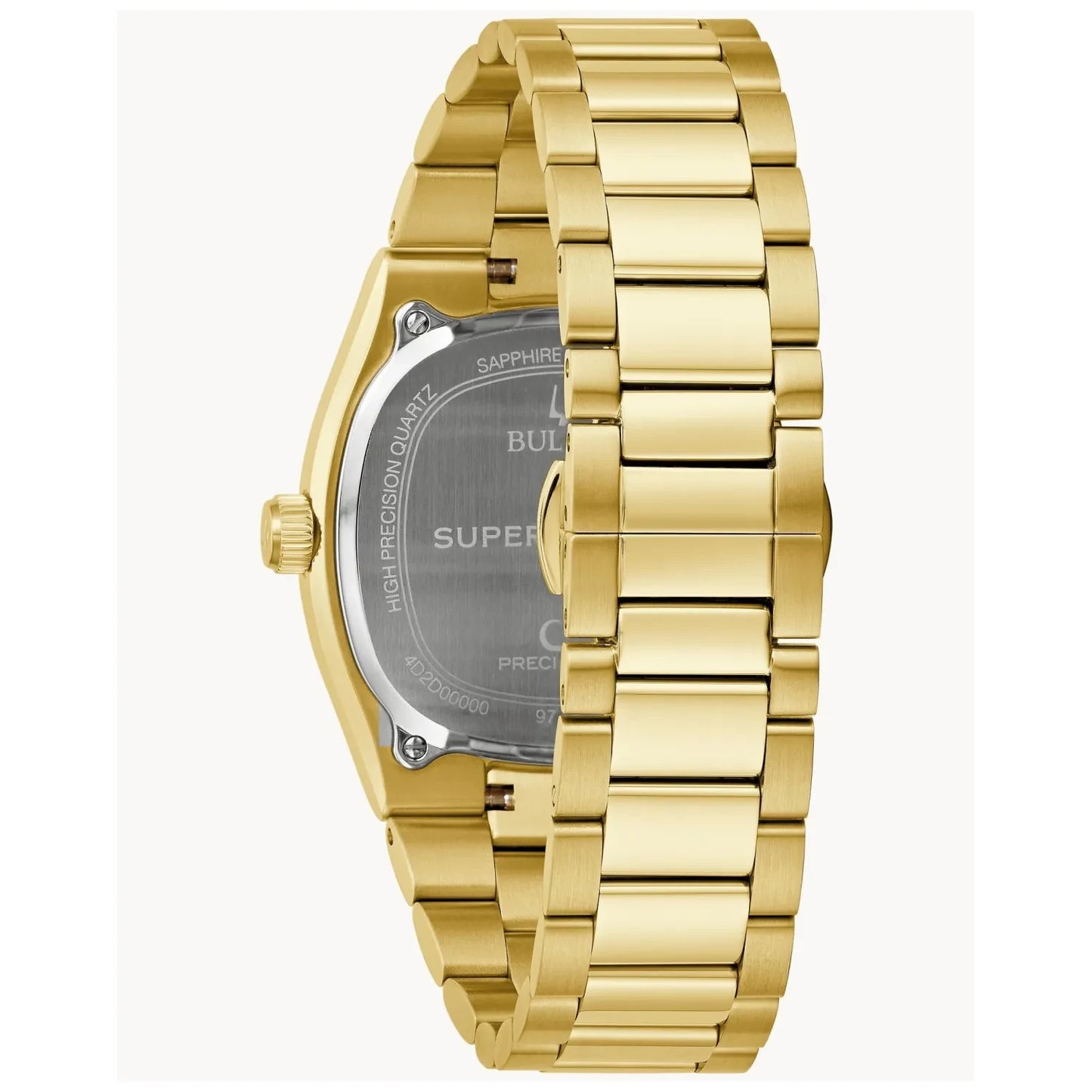 Bulova Super Seville Precisionist Green Dial Gents Gold Stainless Steel Watch