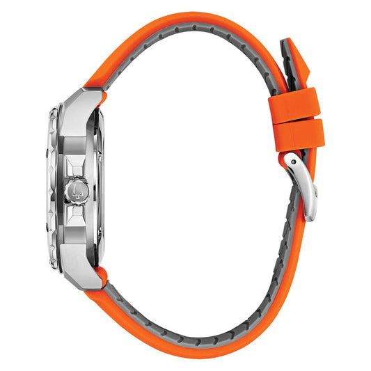 Bulova Marine Star Series "A" Automatic Gents Orange Silicone Watch