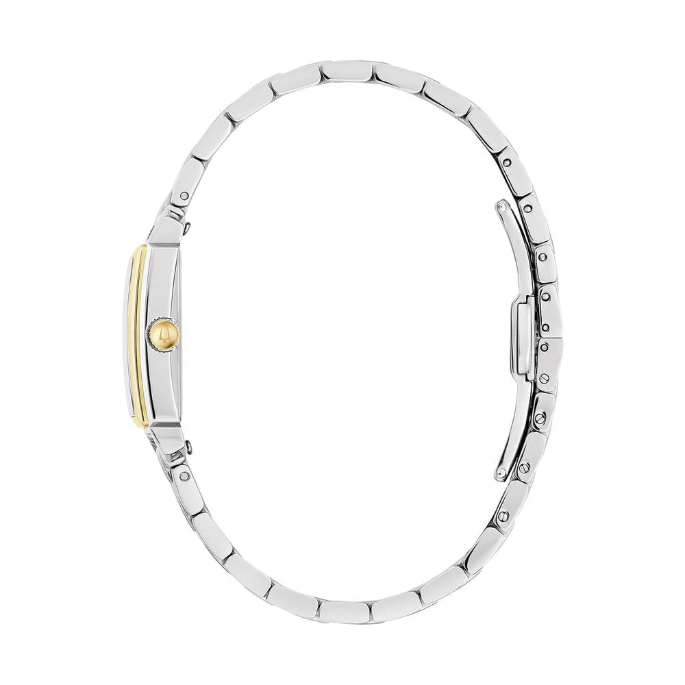 Bulova Sutton Pearl Diamond Dot Dial Quartz Ladies Two-Tonel Watch
