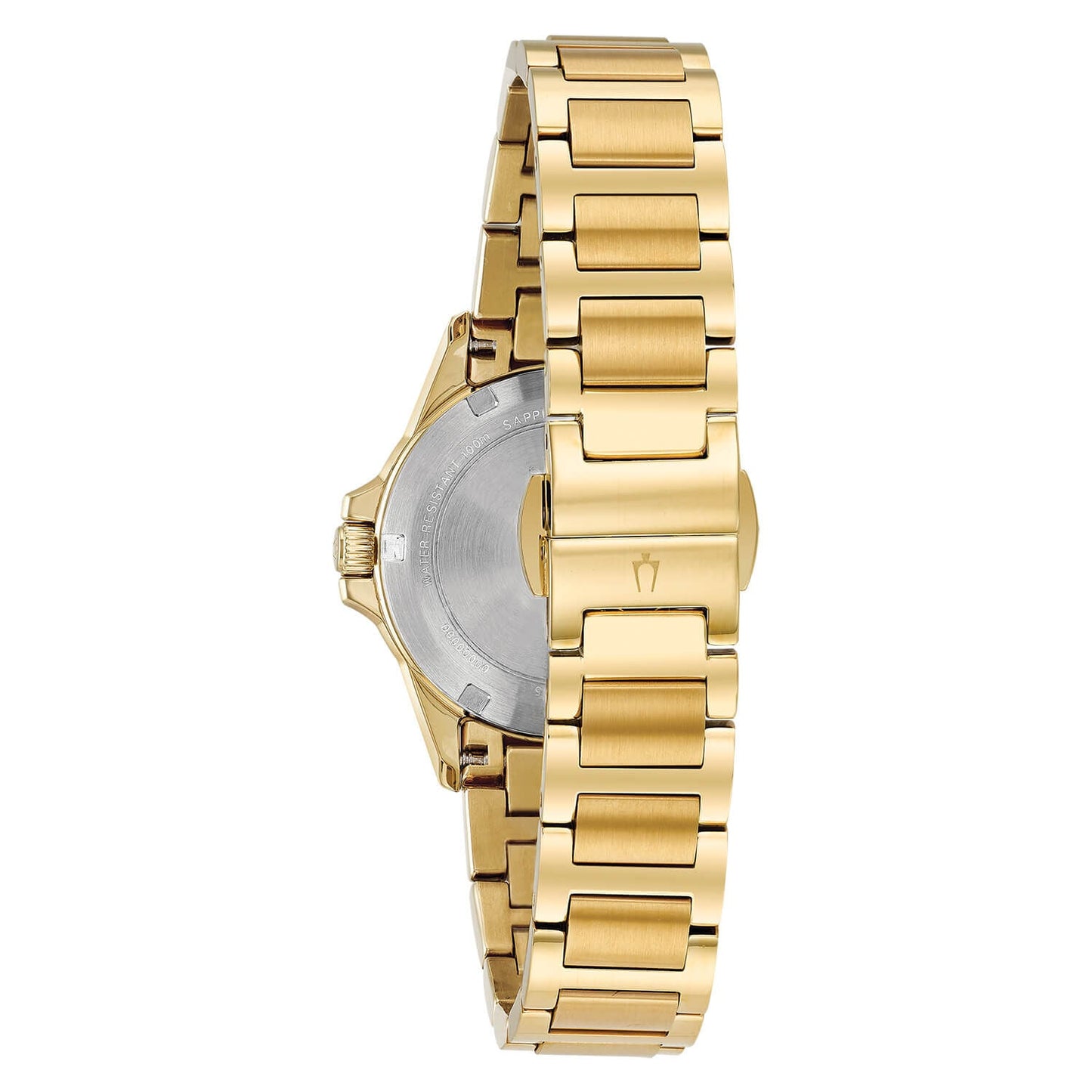 Bulova Marine Star Series "C" Diamond Ladies Gold Stainless Steel Watch