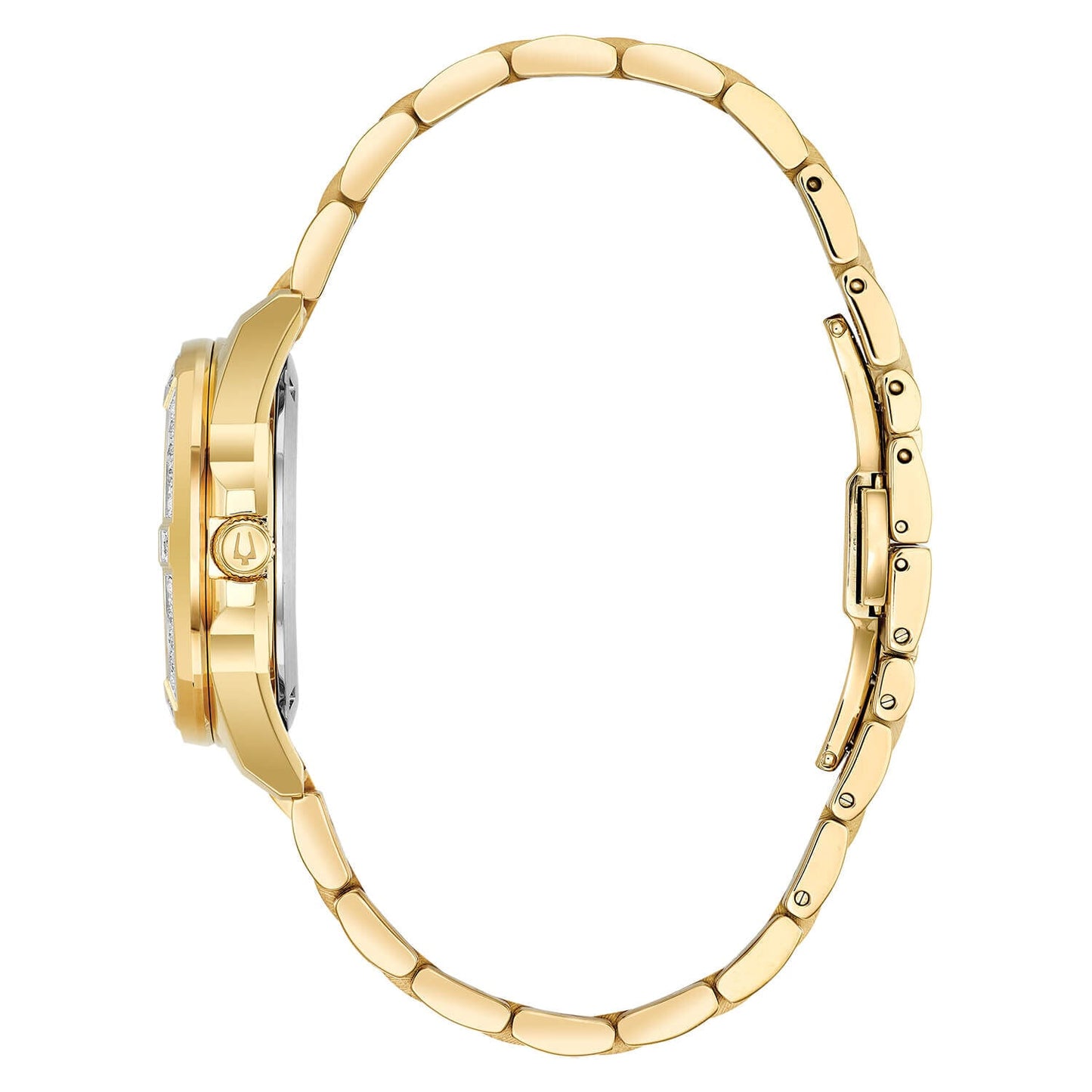 Bulova Marine Star Series "C" Diamond Ladies Gold Stainless Steel Watch