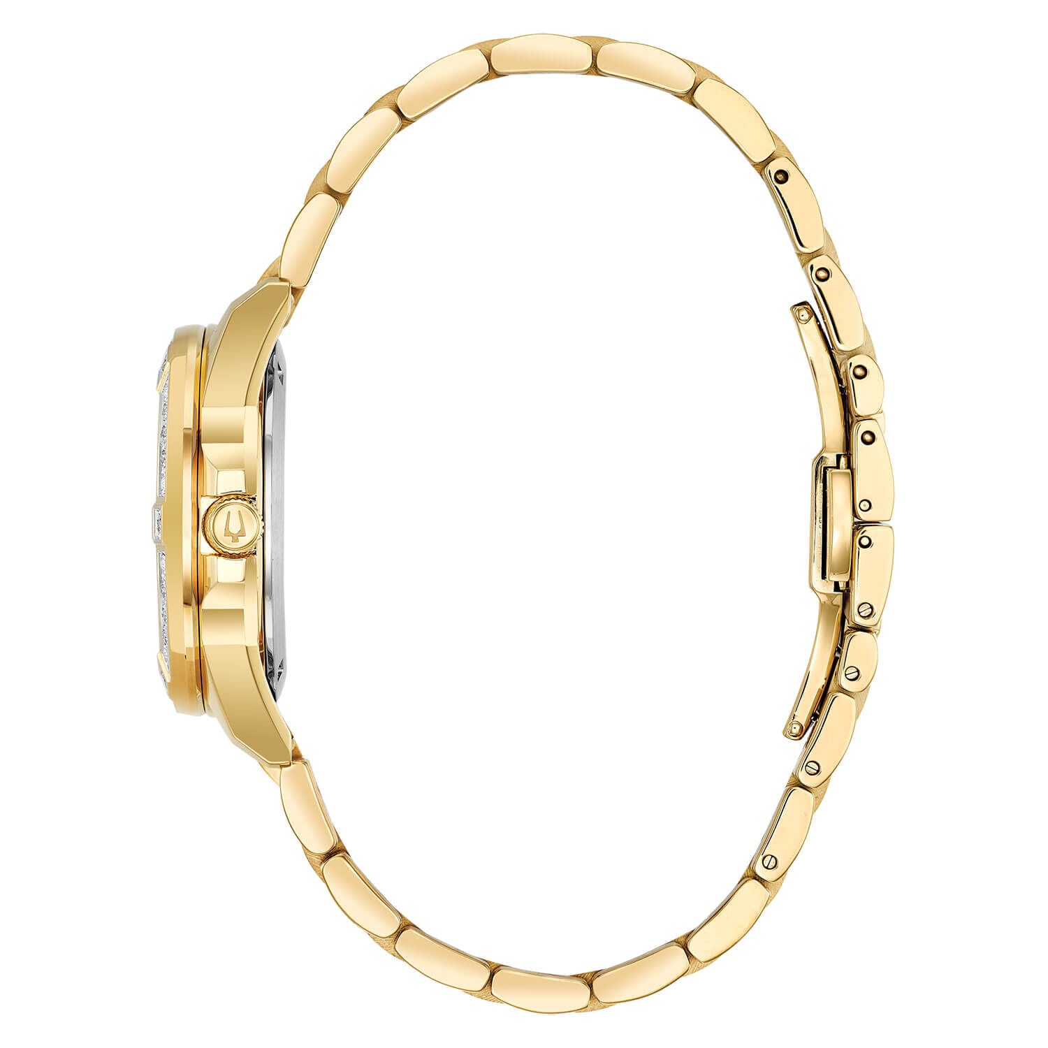 Bulova Marine Star Series "C" Diamond Ladies Gold Stainless Steel Watch