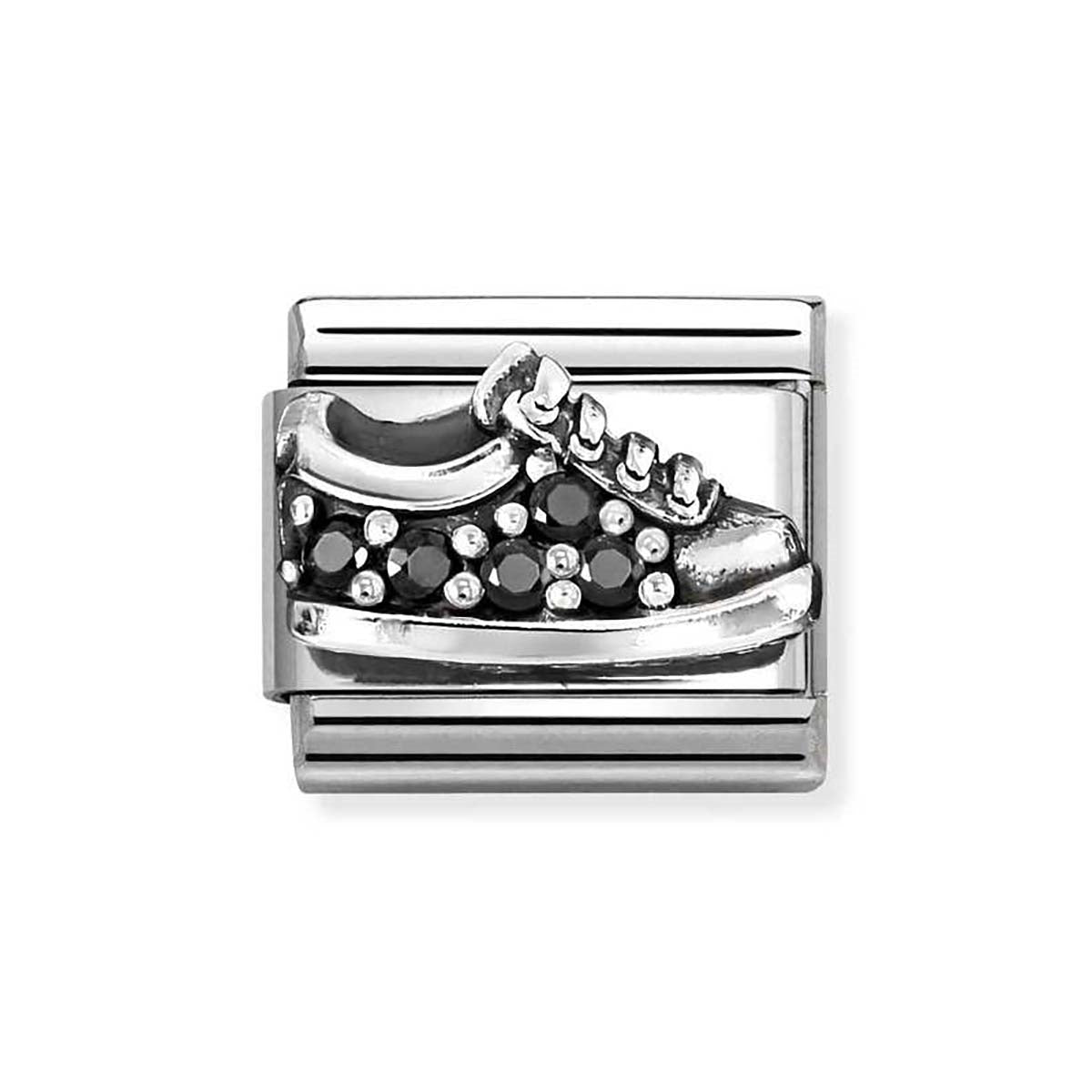Nomination Black CZ Sneaker Charm