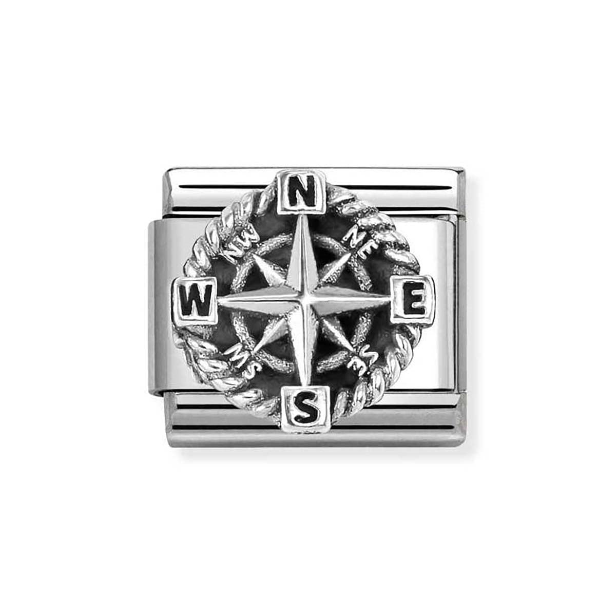 Nomination Oxidized Compass Charm