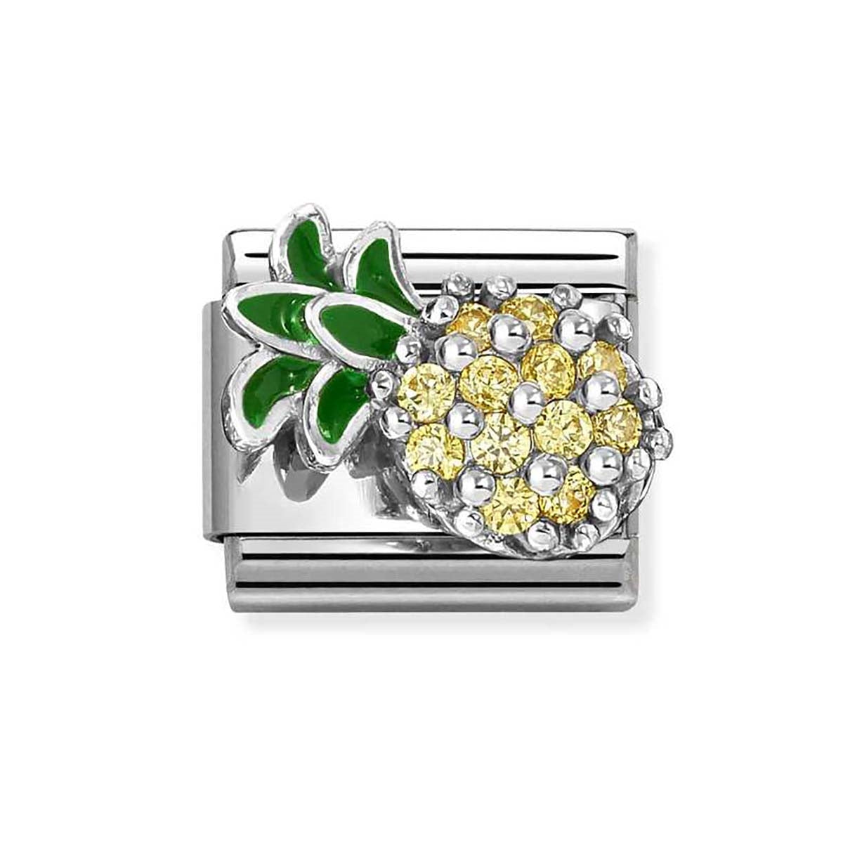 Nomination Yellow CZ Pineapple Charm