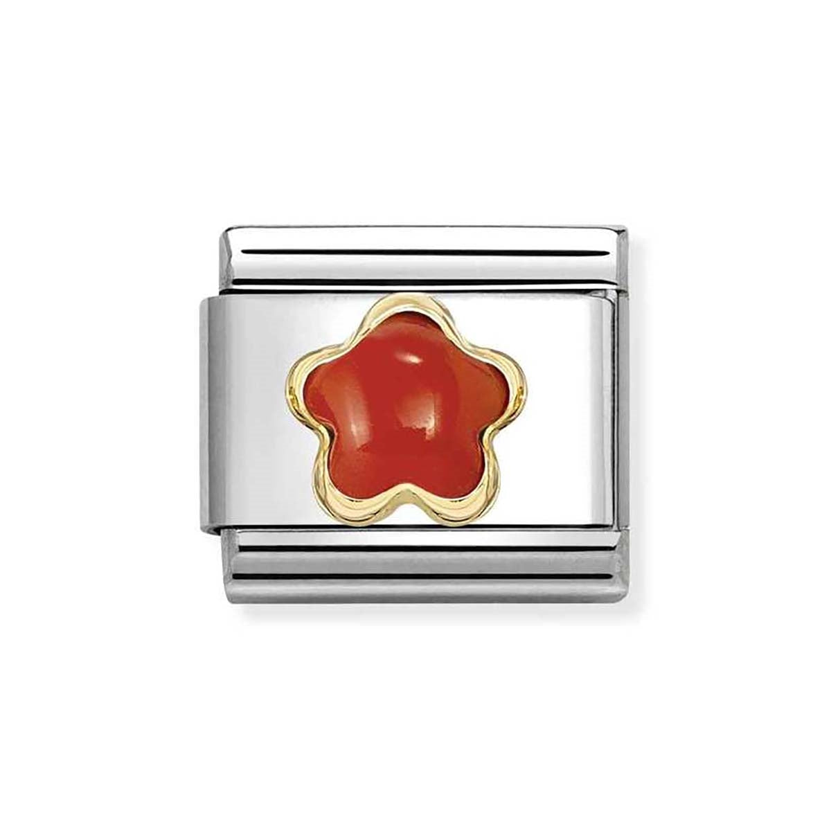Nomination Red Coral Flower Charm