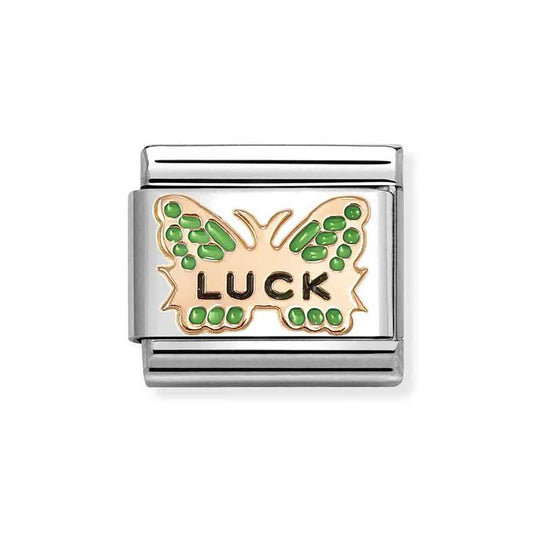Nomination Green Butterfly 'Luck' Charm