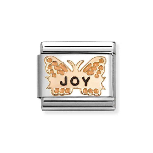 Nomination Orange Butterfly 'Joy' Charm