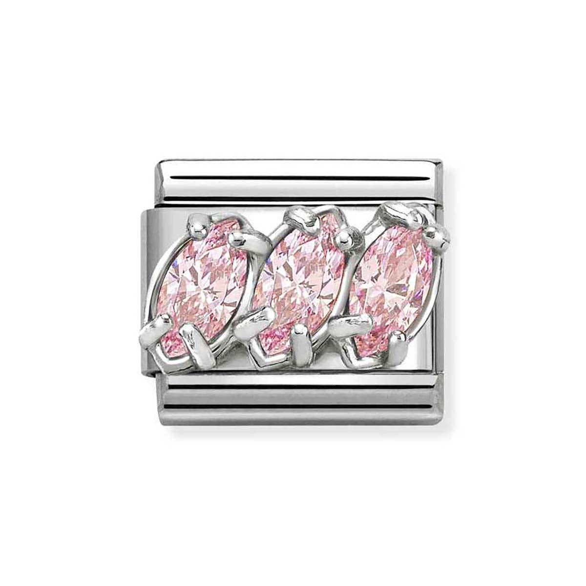Nomination Light Pink Trilogy CZ Charm
