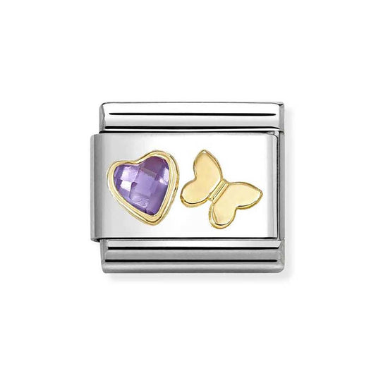 Nomination Purple Butterfly Charm