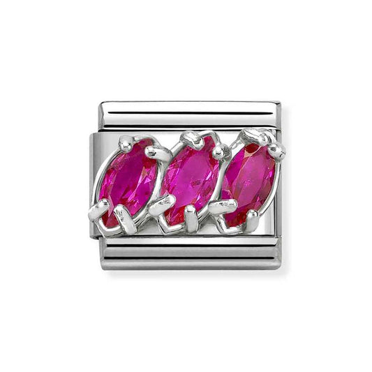 Nomination Red Trilogy CZ Charm