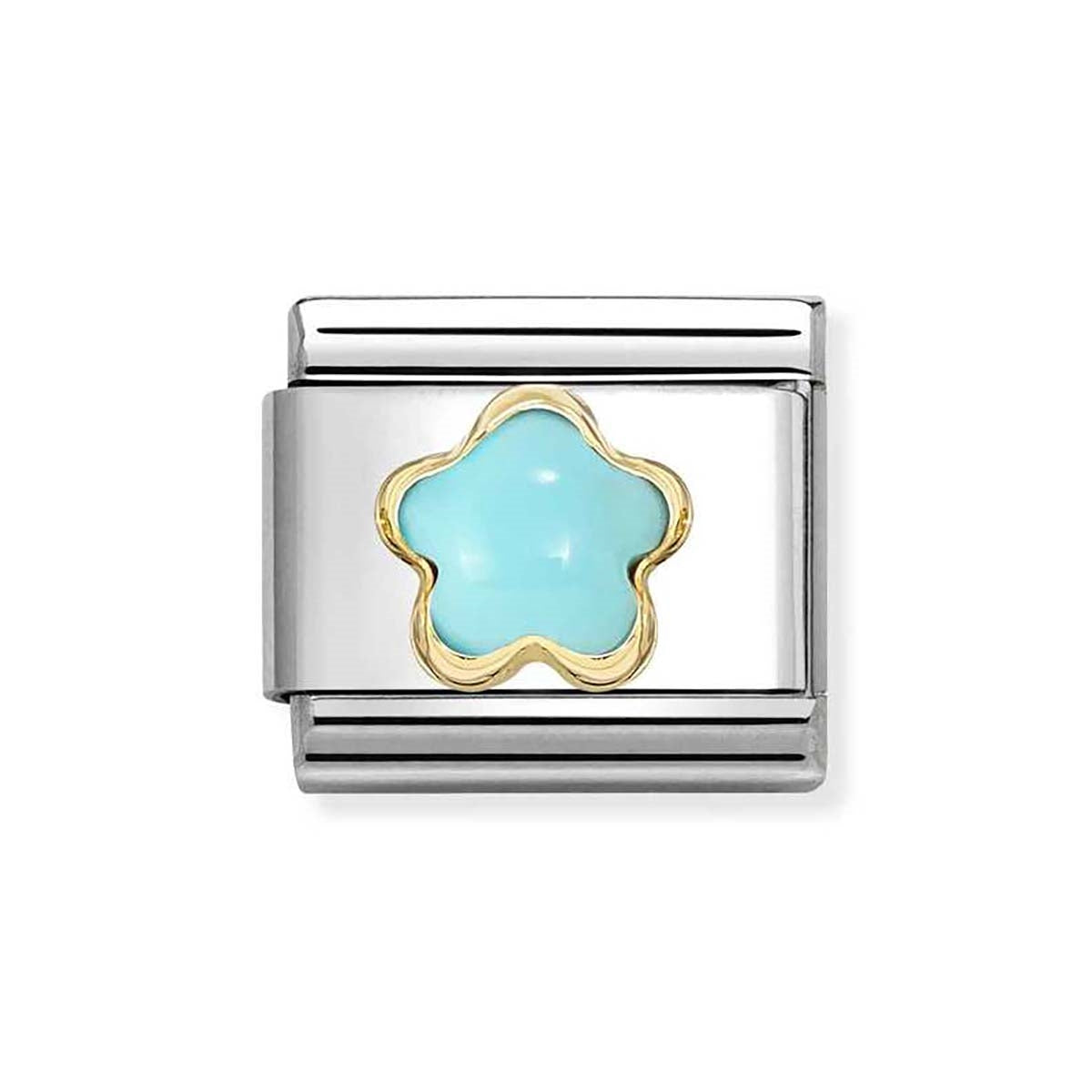 Nomination Turquoise Flower Charm
