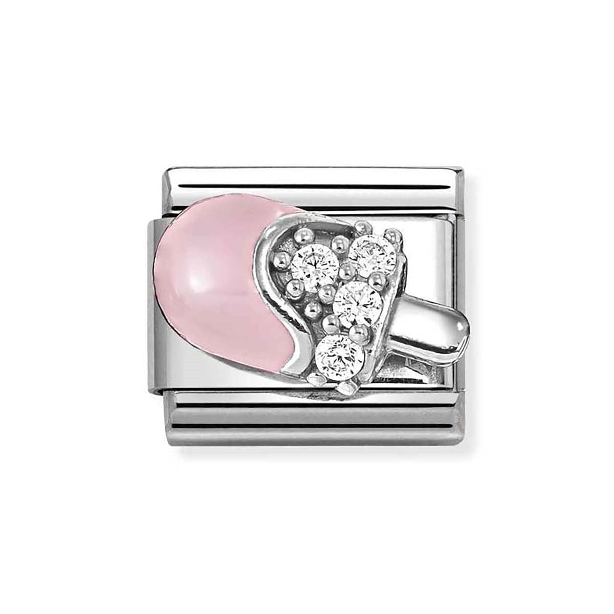 Nomination CZ Pink Ice Cream Charm