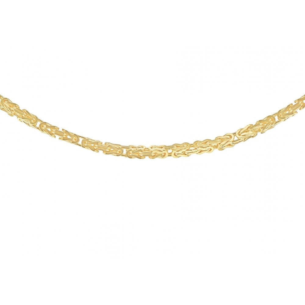 9CT 18" GOLD BYZANTINE LINK
