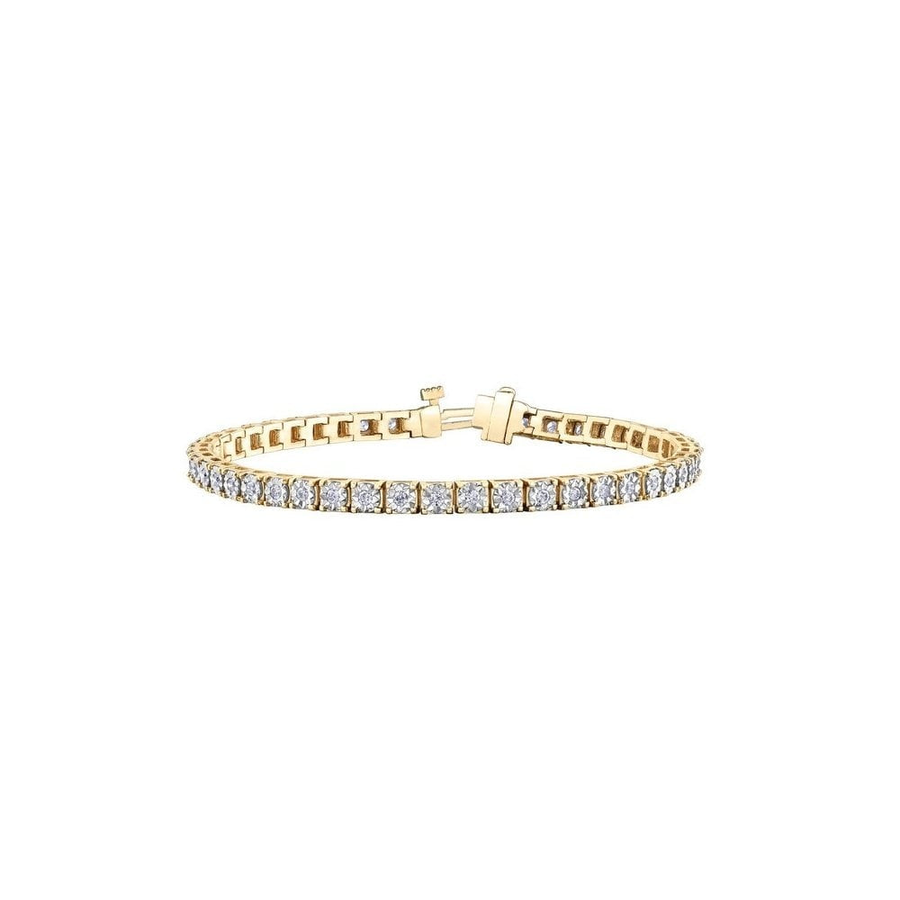 9CT DIAMOND BRACELET