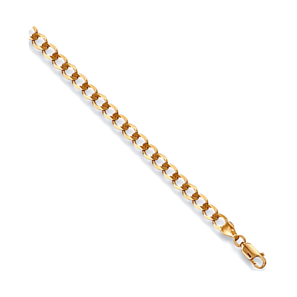 9CT GOLD 24" OPEN CURB LINKED CHAIN