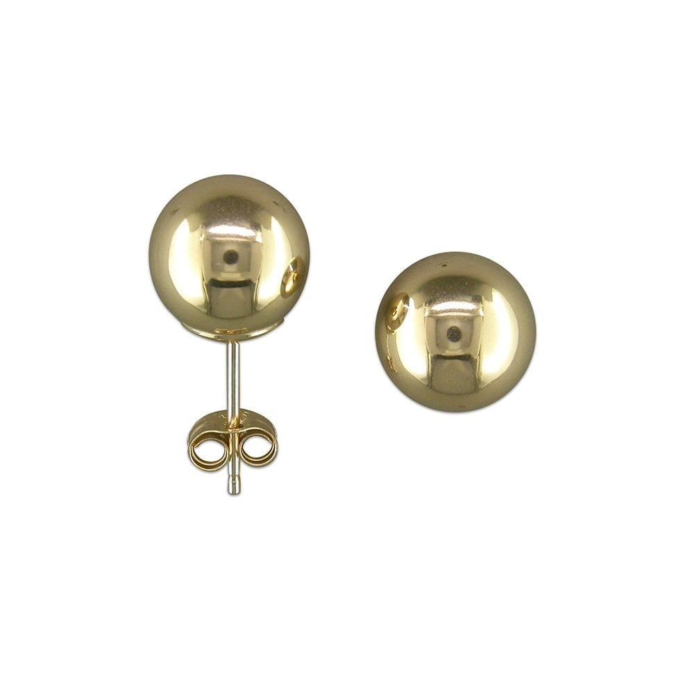 9CT GOLD BEAD STUD EARRINGS